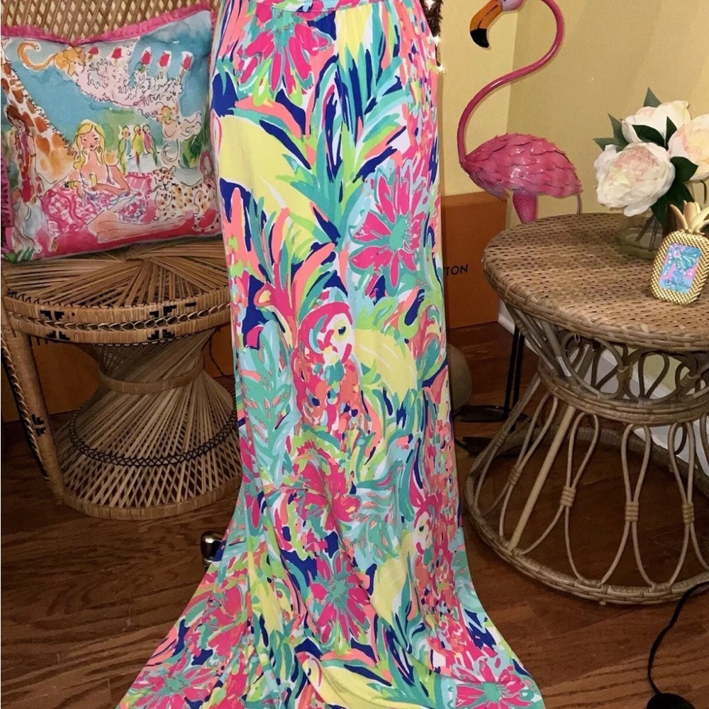 Lilly Pulitzer Seaview Maxi Dress Casa Banana - Picture 11 of 13